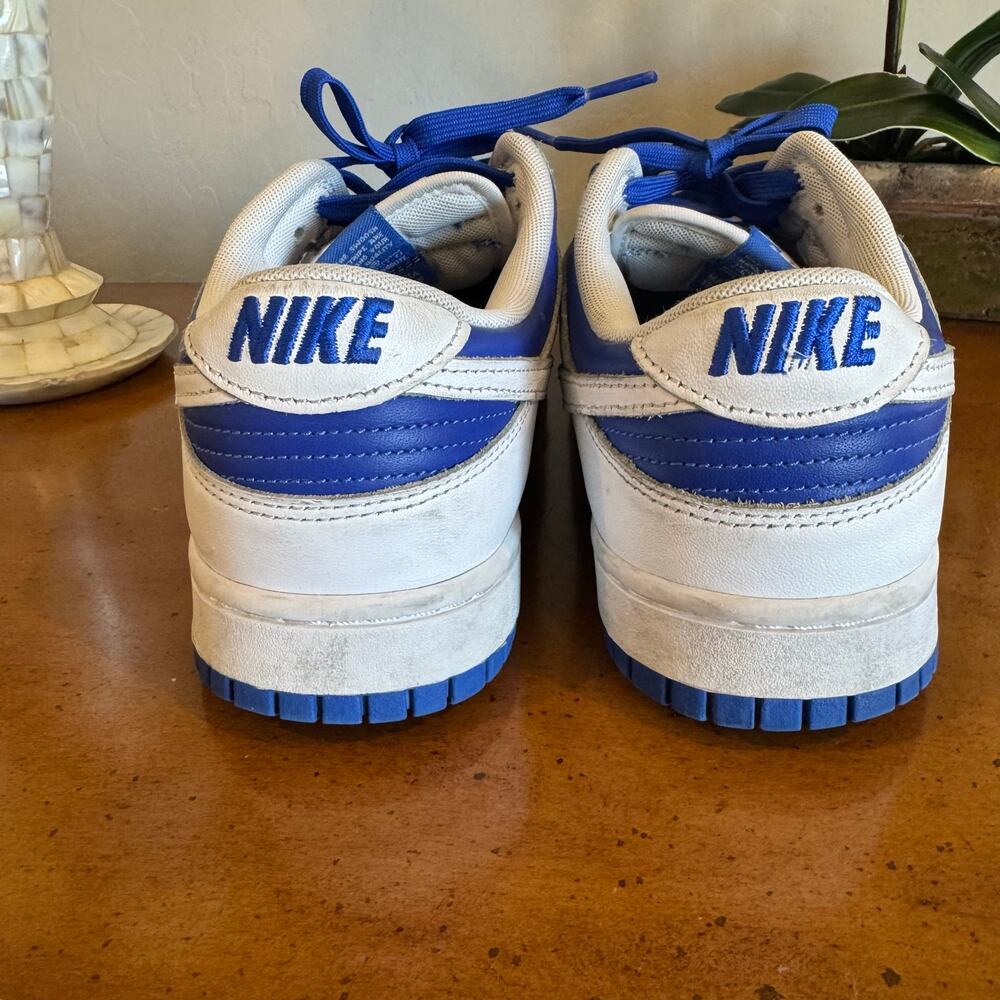 Nike Dunk Low White Royal Blue DD1391-401 Men’s Size 10.5 - Picture 6 of 10